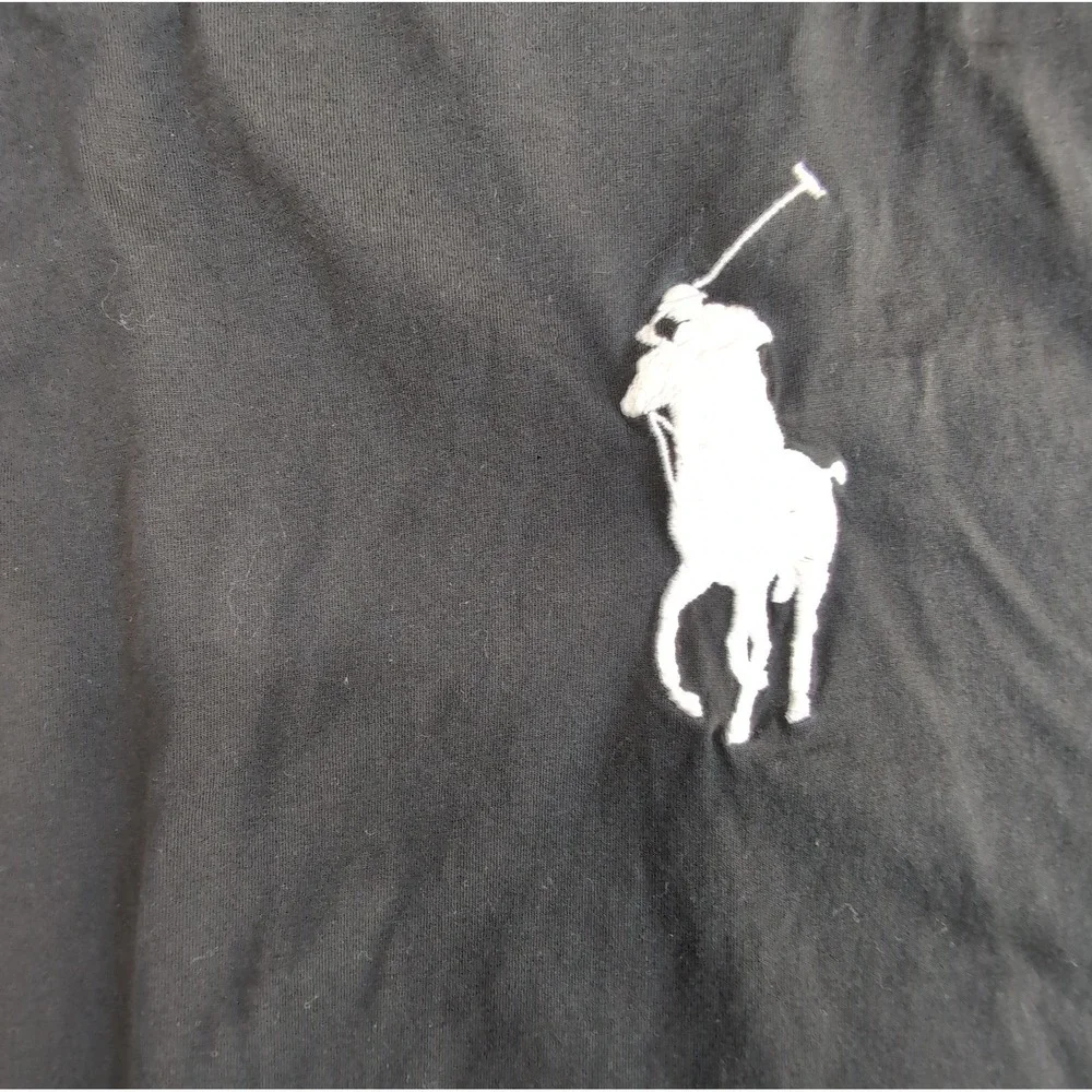 Polo Ralph Lauren Big Pony Embroidered Shield T Shirt Mens 3XB Black  3 Big Tall